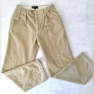 Vintage Polo Ralph Lauren Tan Corduroy “Andrew”Pant Mens Size 33x32
